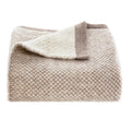 Qori Knitted Throw - Taupe Cream