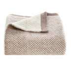 Qori Knitted Throw - Taupe Cream