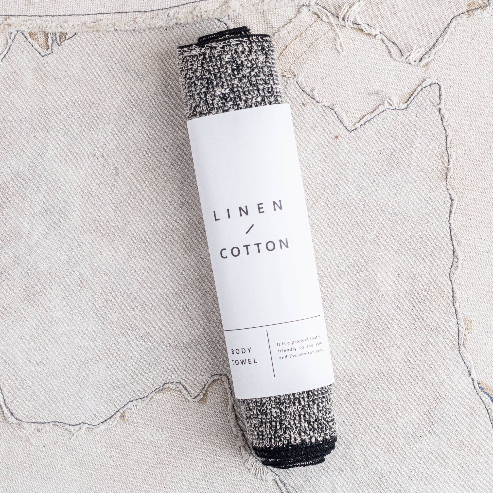 Japanese Body Wash Towel -  Linen & Cotton