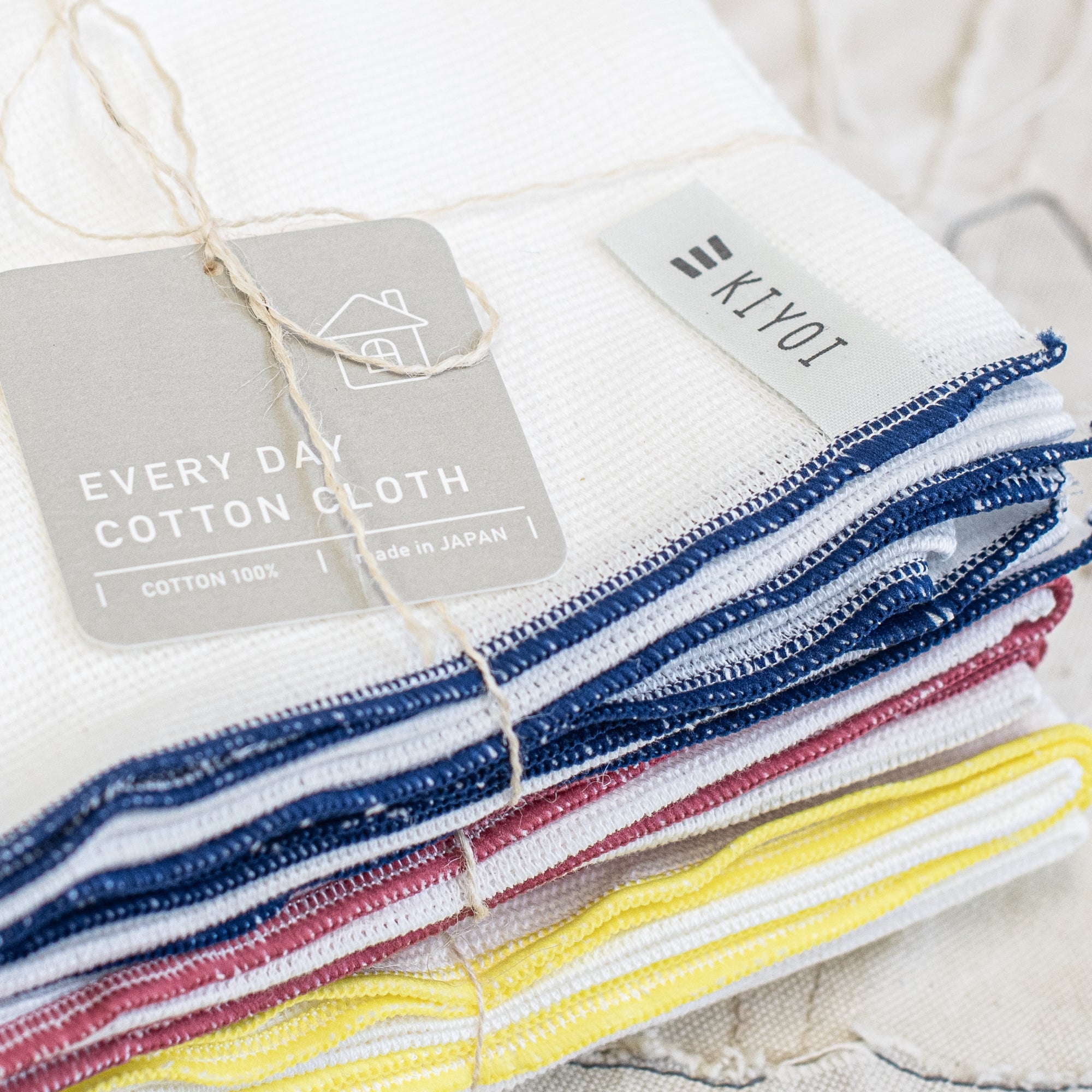 Japanese Everyday Cloth with Coloured Edge