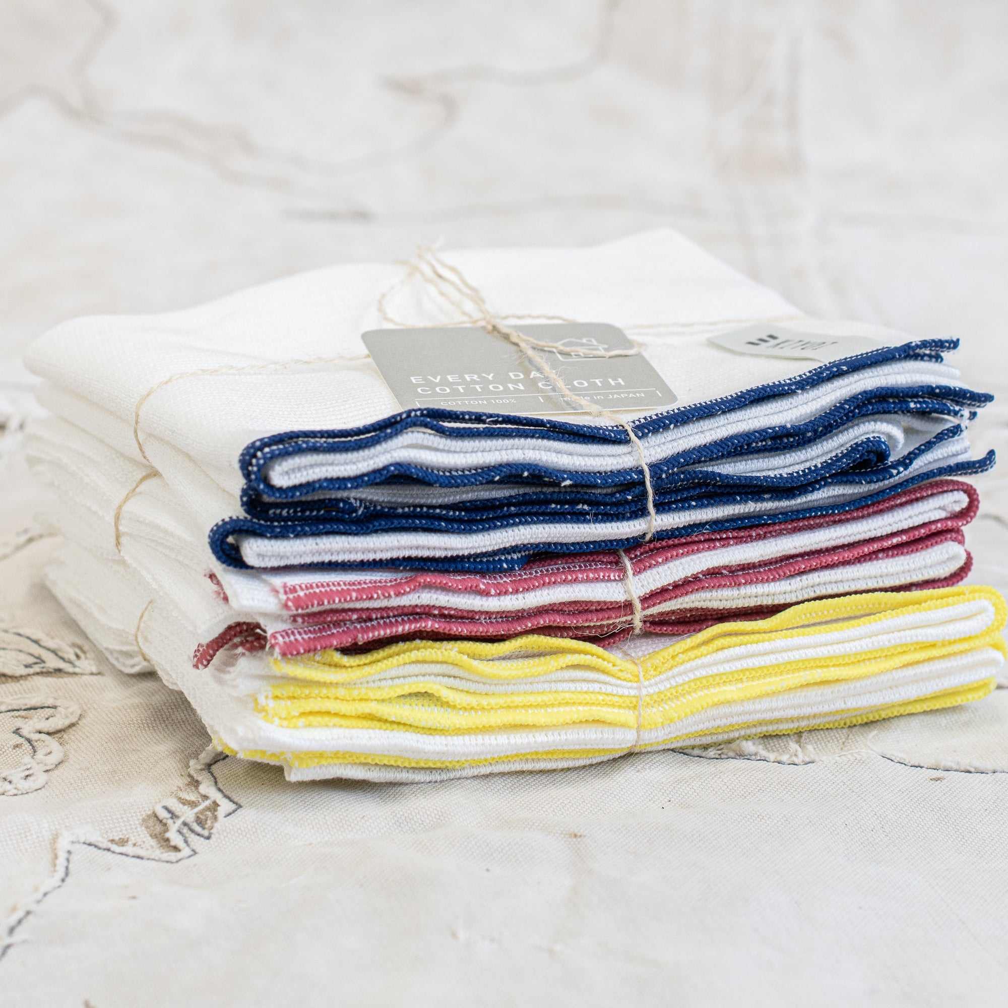Japanese Everyday Cloth with Coloured Edge