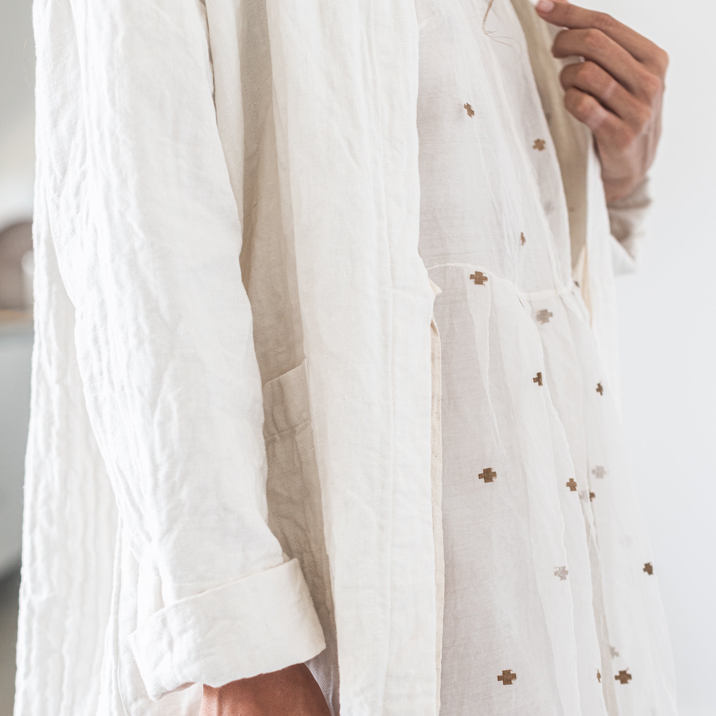Kimono Coat - Milk by Loom