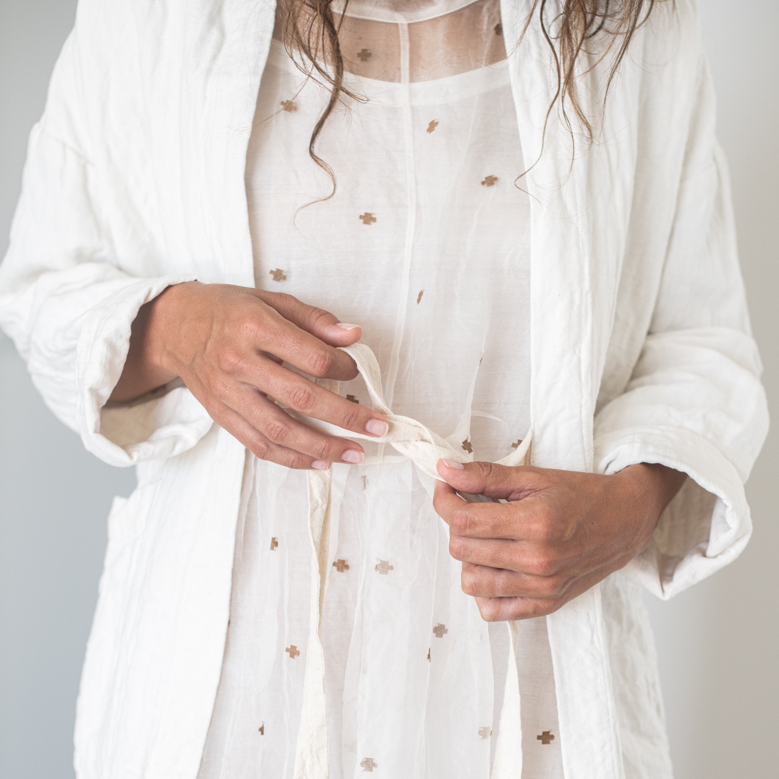 Kimono Coat - Milk by Loom