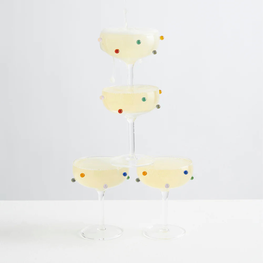 Pomponette Champagne Coupes by Maison Balzac