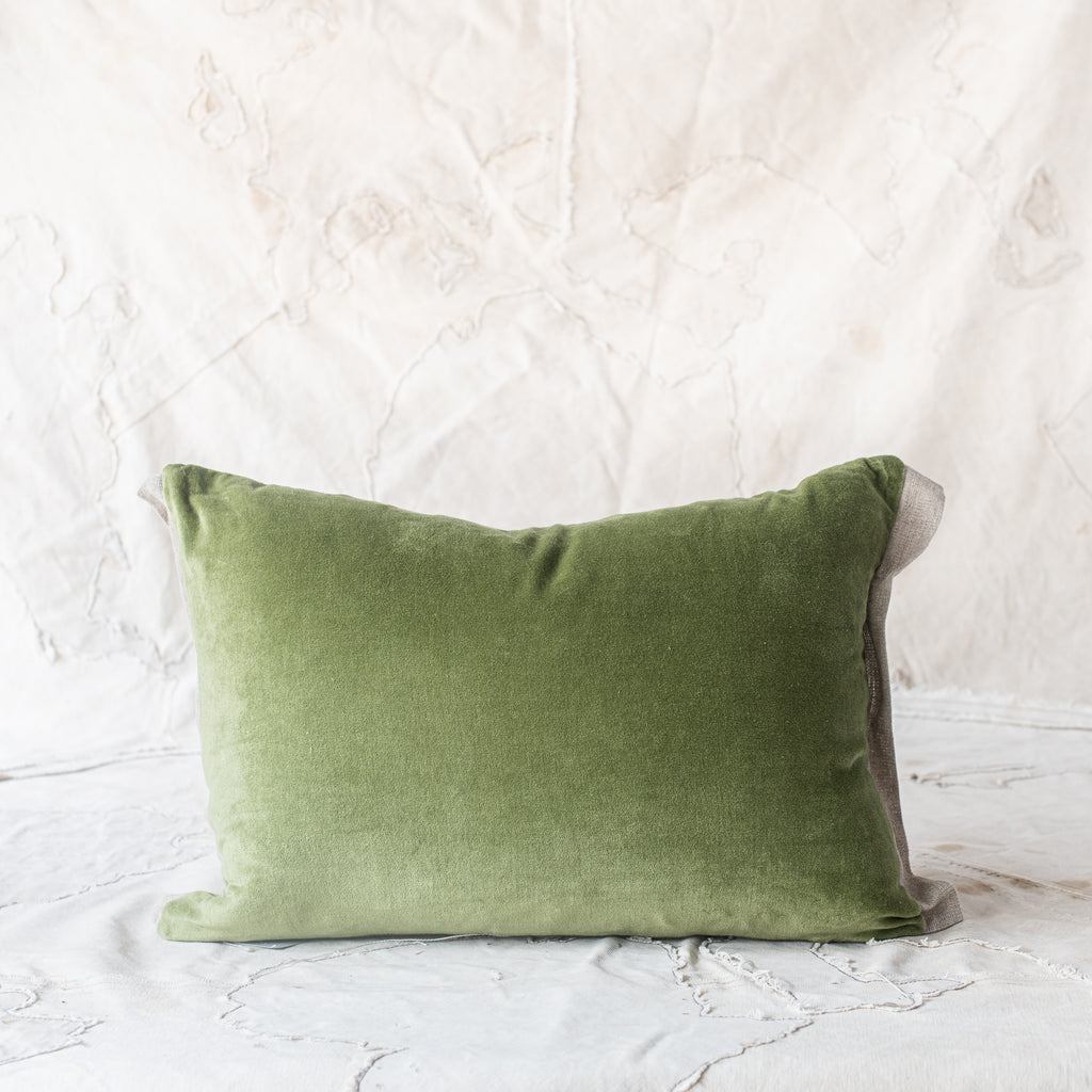 En fil d' Indienne France - Medicis Cushions - Velvet and Linen Edge