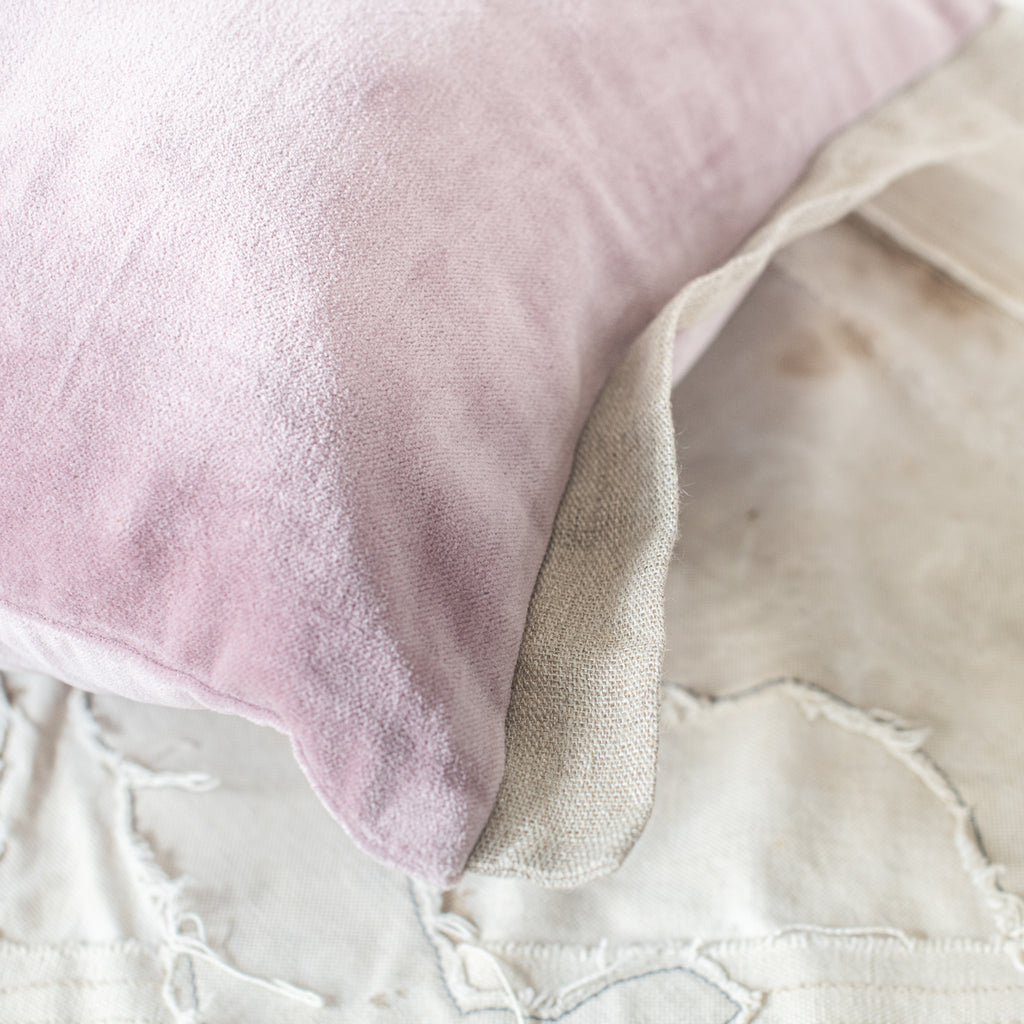 En fil d' Indienne France - Medicis Cushions - Velvet and Linen Edge