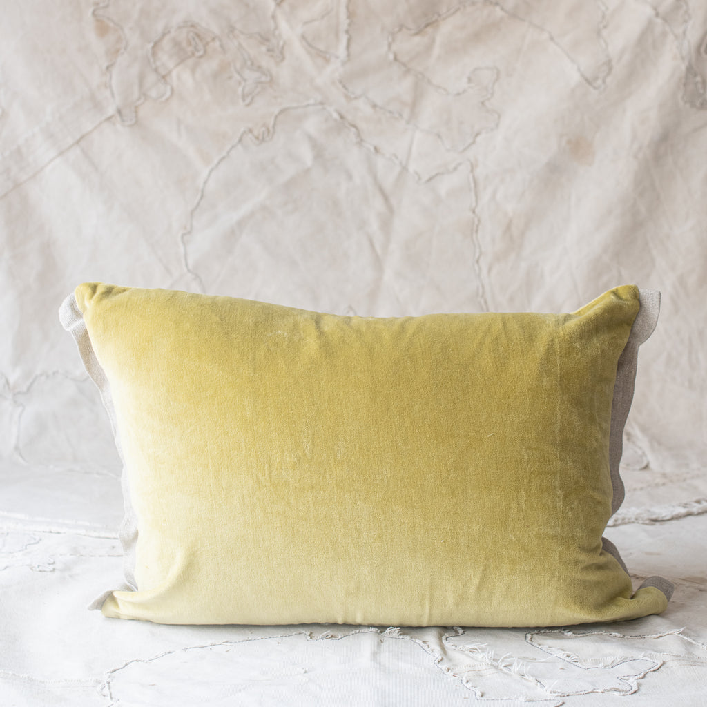 En fil d' Indienne France - Medicis Cushions - Velvet and Linen Edge