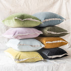 En fil d' Indienne France - Medicis Cushions - Velvet and Linen Edge