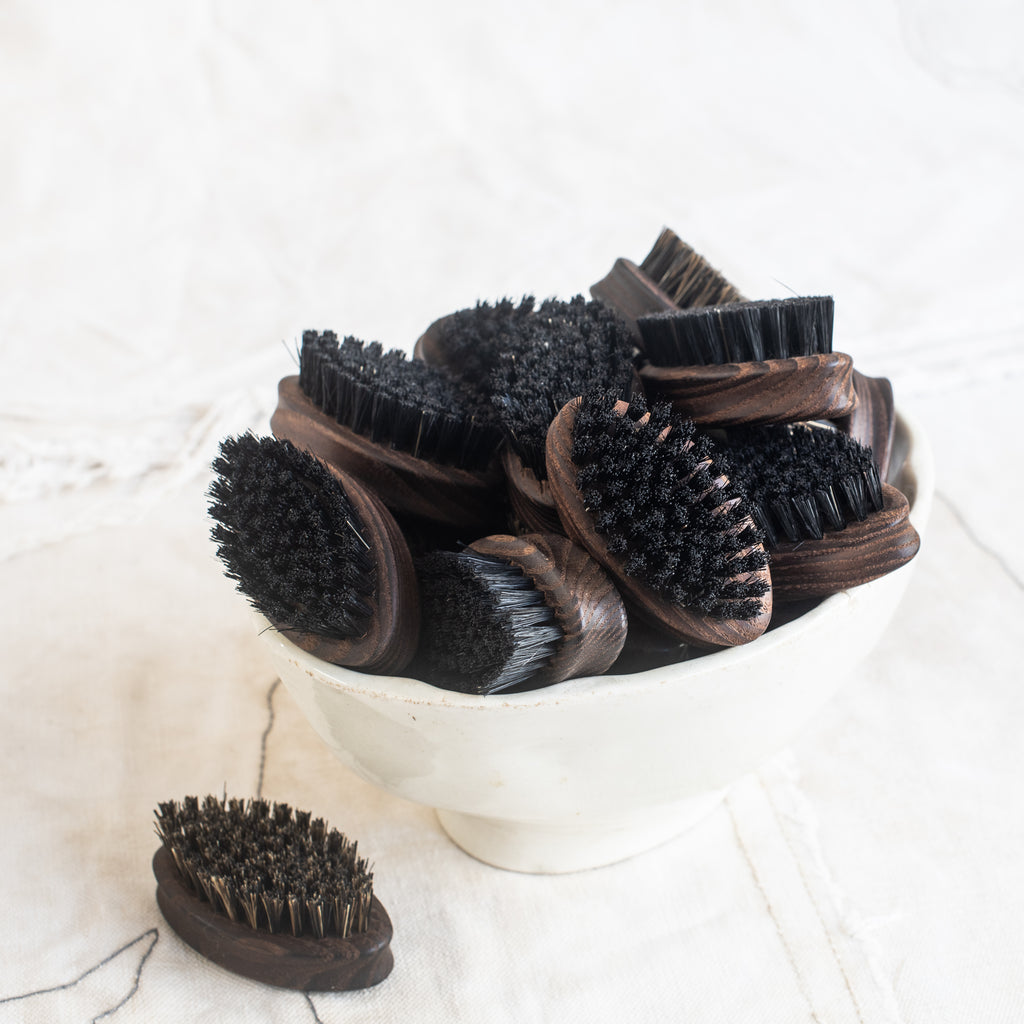 Nail Brush - Oval Thermo Wood