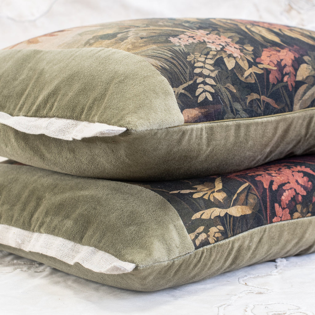 Namrana Linen & Velvet Cushions 40 x 55