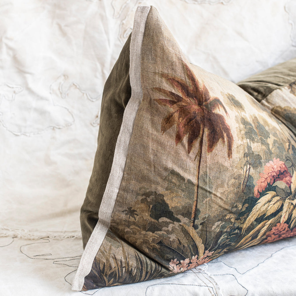 Namrana Linen & Velvet Cushion 50 x 100