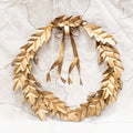 Gold Wreath with Acorn