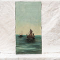 Antique European Painting High Seas