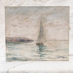 Antique European Painting Summer Fiord