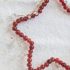 Red Glass Beaded Star