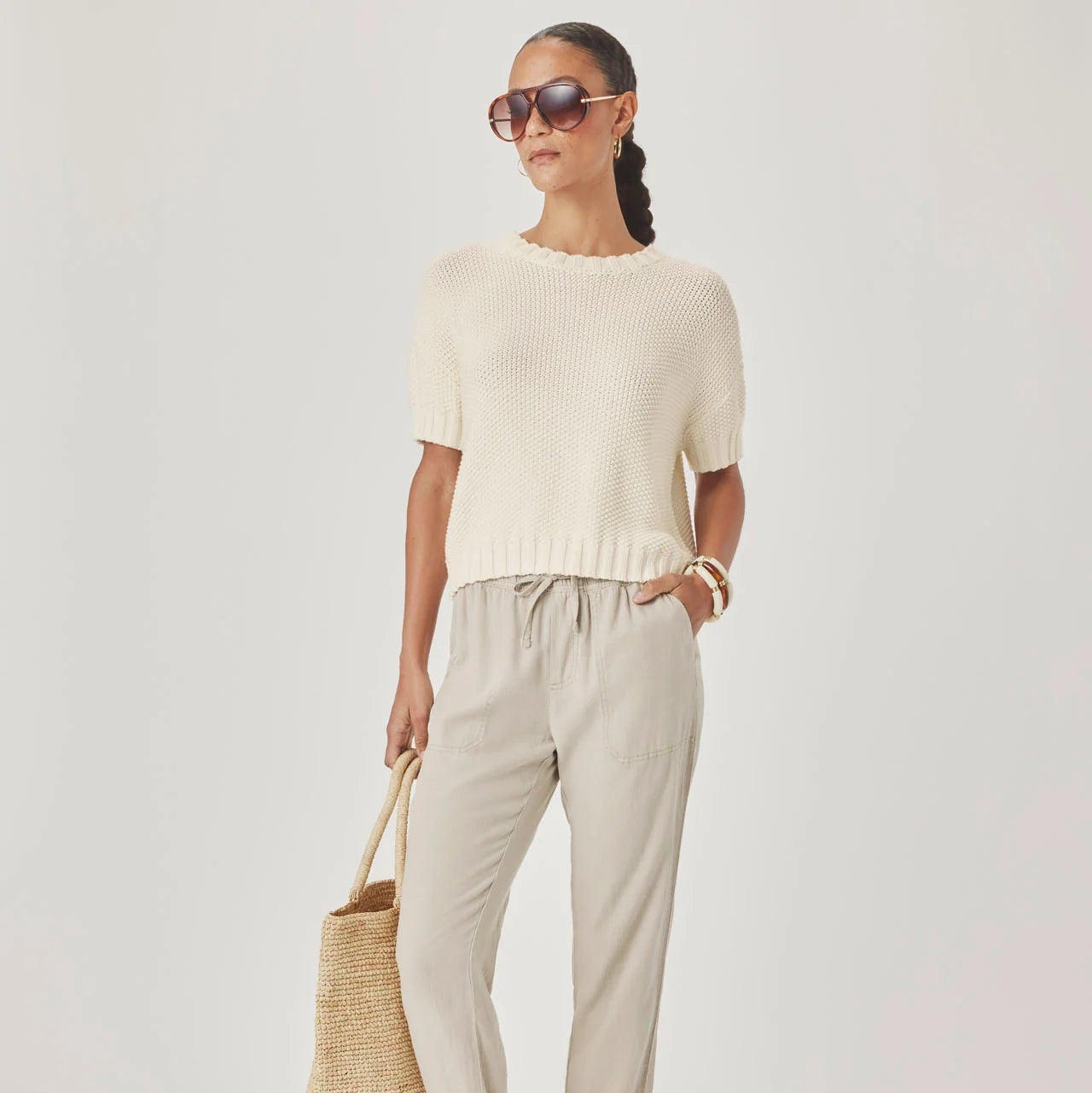 Splendid - Annmarie Short Sleeve Sweater