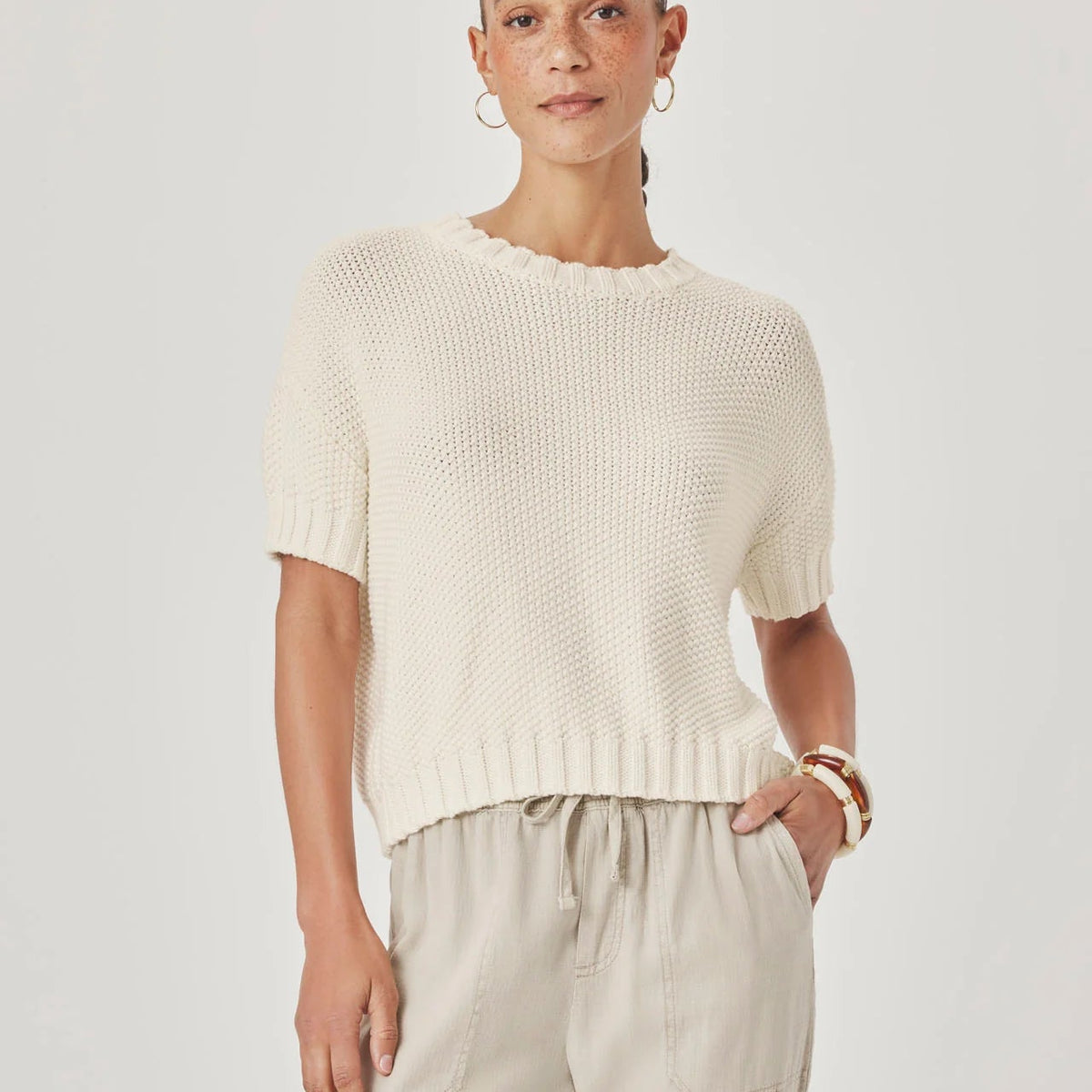 Splendid - Annmarie Short Sleeve Sweater