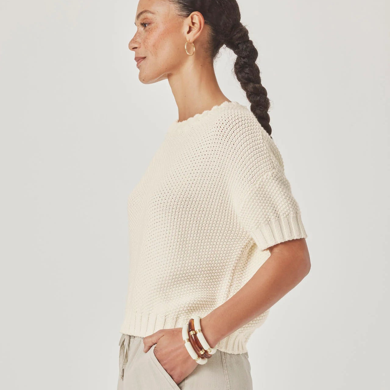 Splendid - Annmarie Short Sleeve Sweater