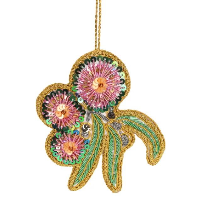 Australian Christmas Sequin Hanging Decoration