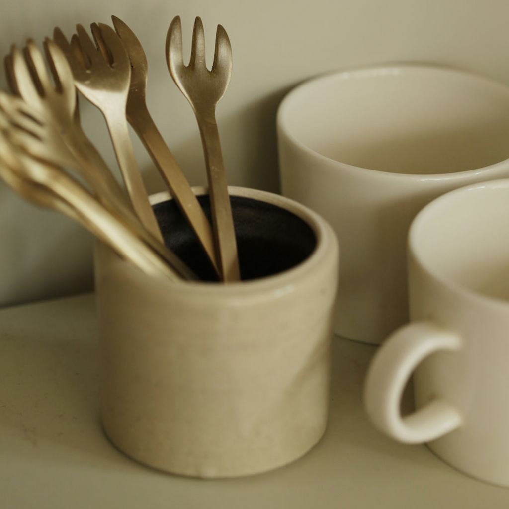Fog Linen Japan - Brass Dessert Cutlery