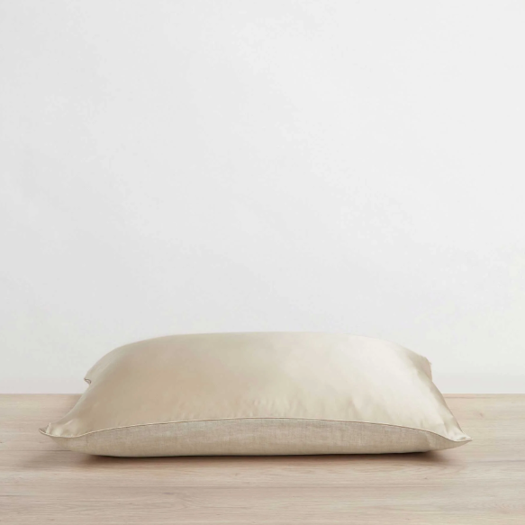 Cultiver Linen Standard Silk/Linen Pillowcase