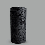 Candles - Black Textured Pillars from Candle Kiosk