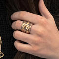 Pesci Che Volano Gomitolo Ring - Bronze