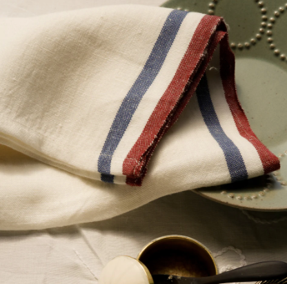 French Selvedge Stripe Tea Towel
