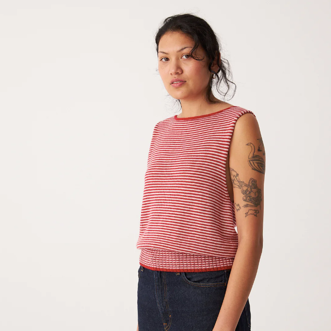 Francie Striped Star Vest