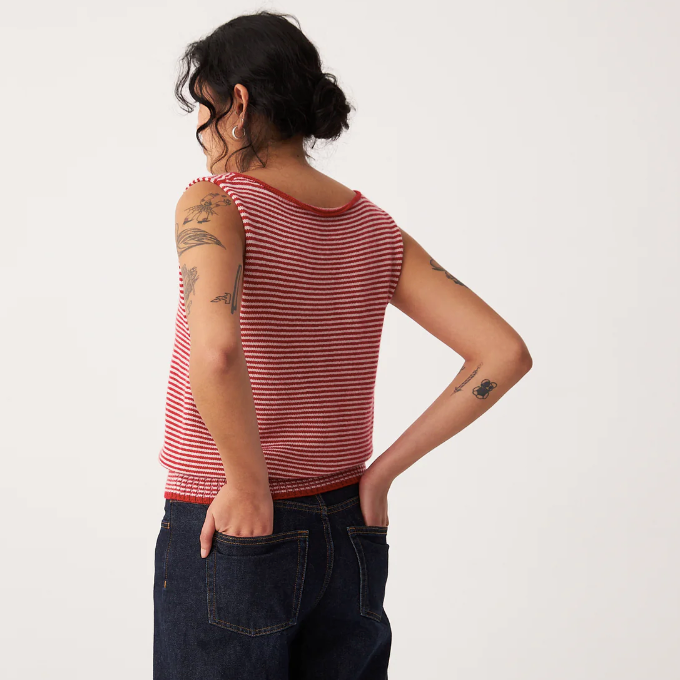 Francie Striped Star Vest