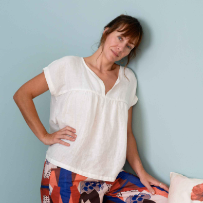Lazybones Julia Top - Warm White
