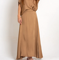 Mamapapa Stella Silk Flat Front Skirt