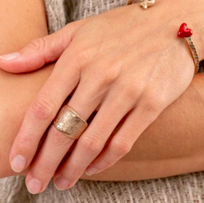 Pesci Che Volano Ischia Ring - Bronze