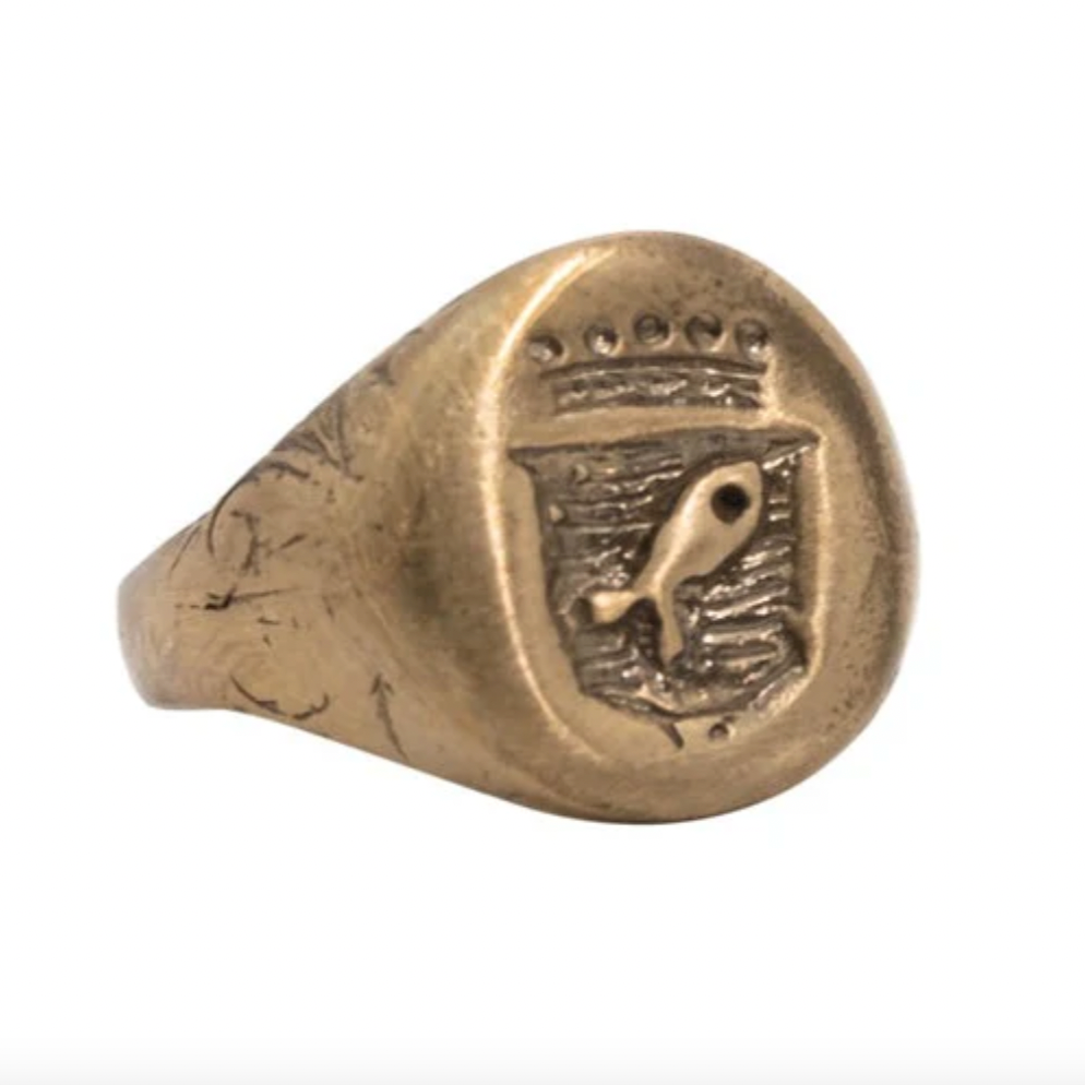 Pesci Che Volano Regale Ring - Bronze