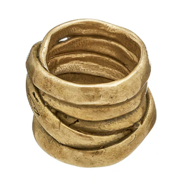 Pesci Che Volano Gomitolo Ring - Bronze