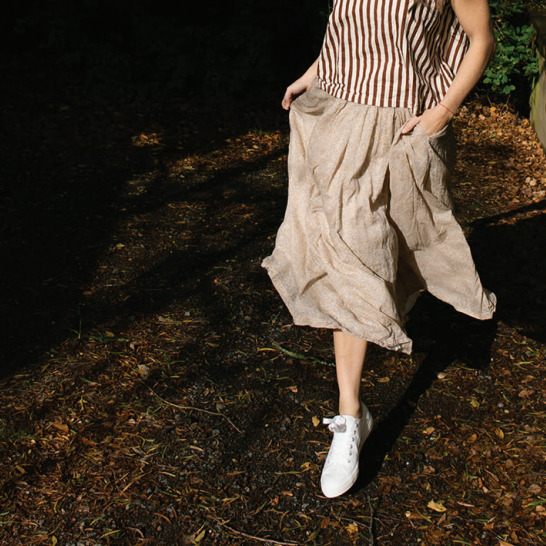 Metta Melbourne Ulla Skirt - Double Cotton Voile Ginza