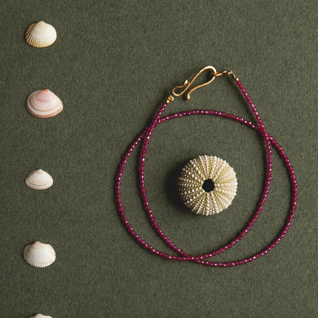 Alix D. Reynis - Talia Silver Gilt and Ruby Pearls Bracelet