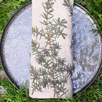 Illustrated Linen Napkins Set/6 - Pine Trees