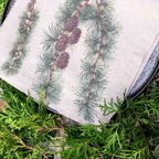 Illustrated Linen Napkins Set/6 - Pine Trees