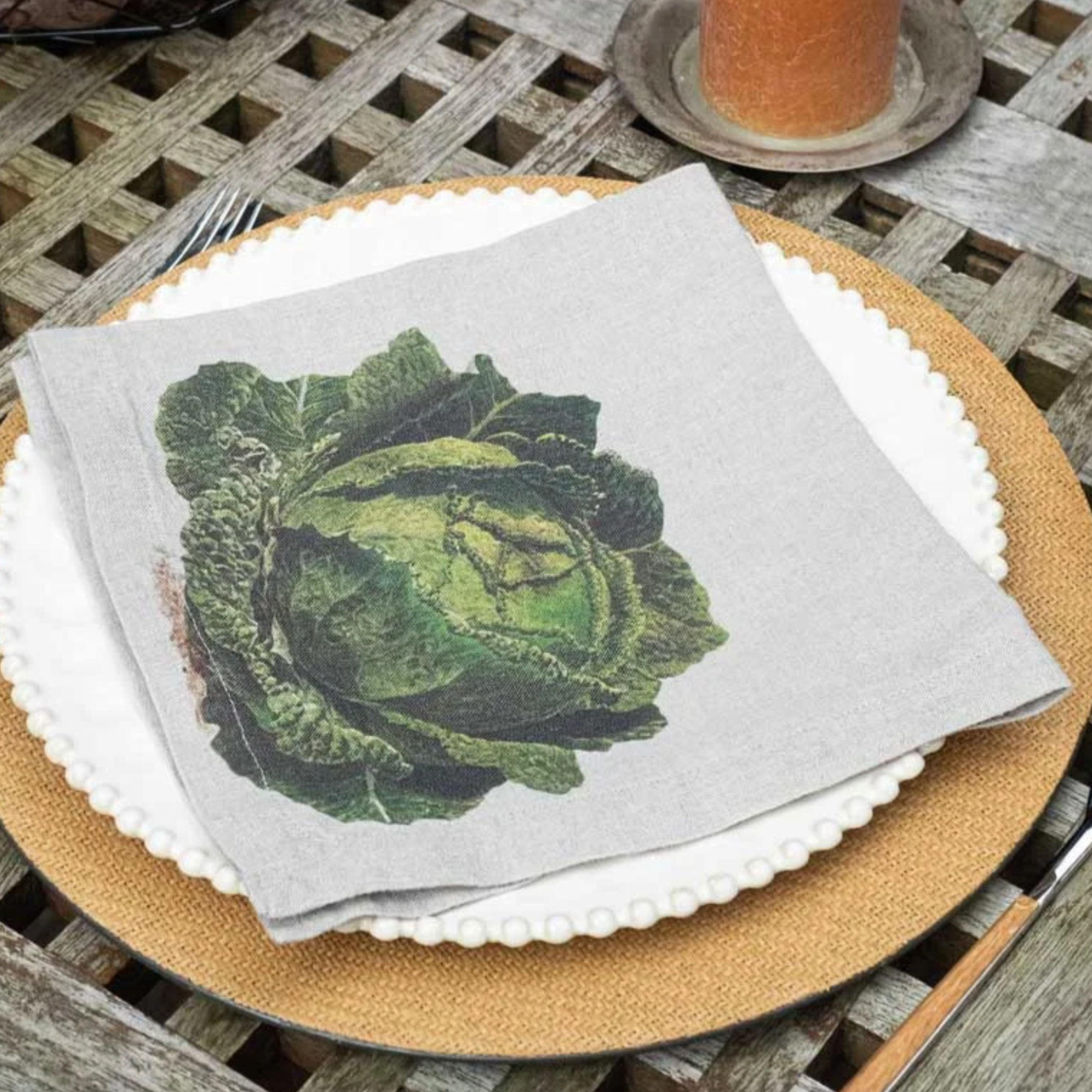 Illustrated Linen Napkins Set/6 - Vegetables