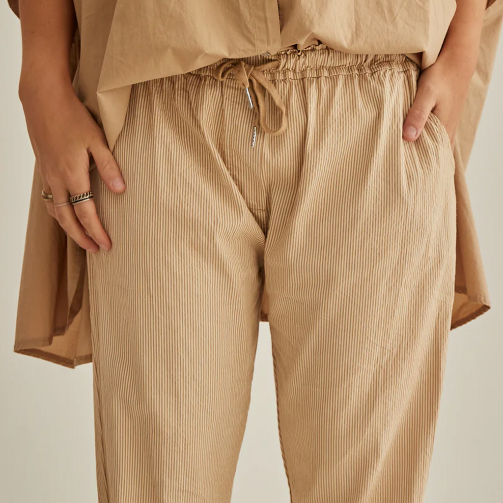Mamapapa Pepa Stripe Cotton Pants