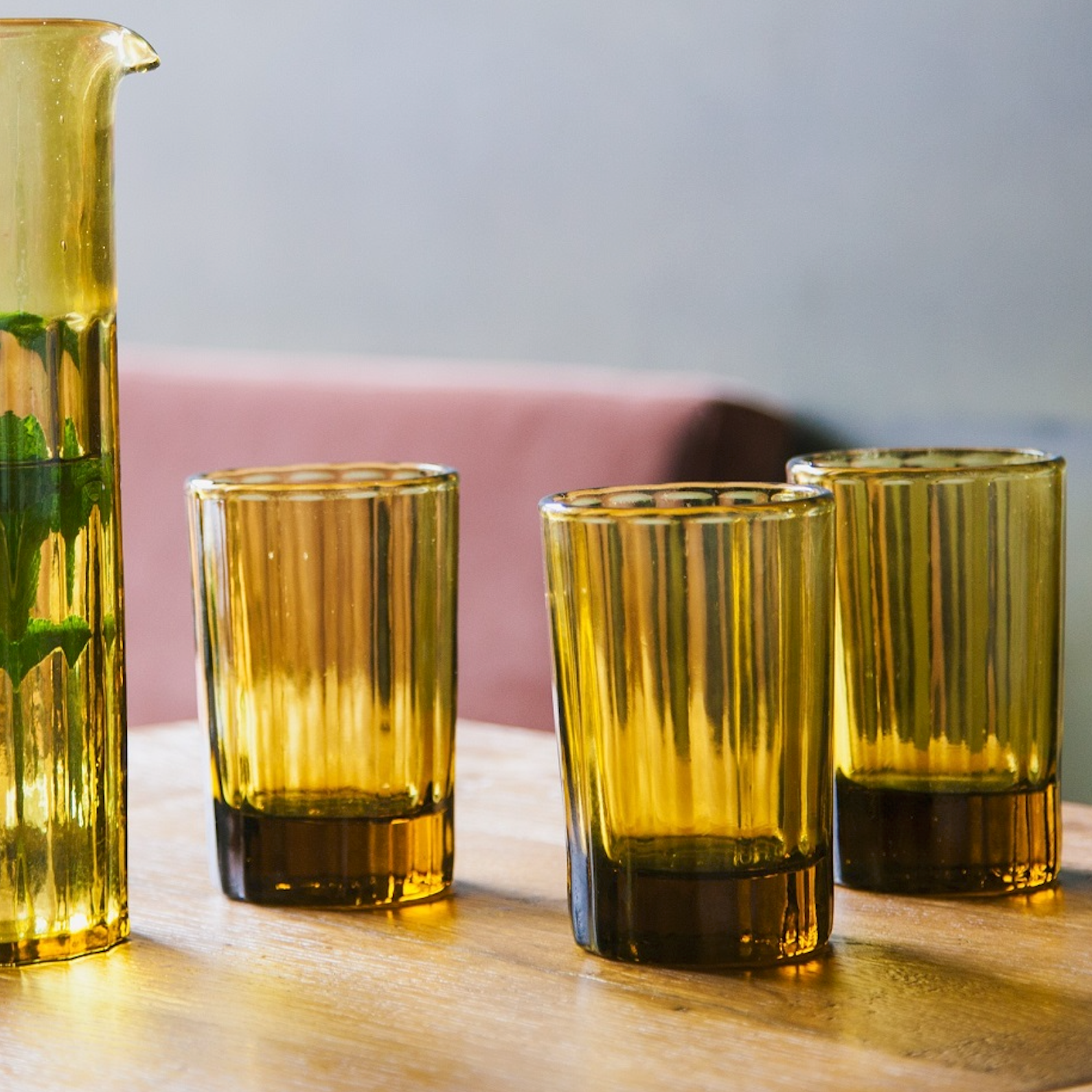 Reed Water Glass