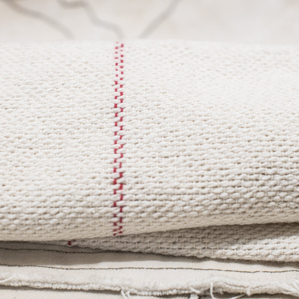 Red Stripe Selvedge Cloth / Oven Cloth