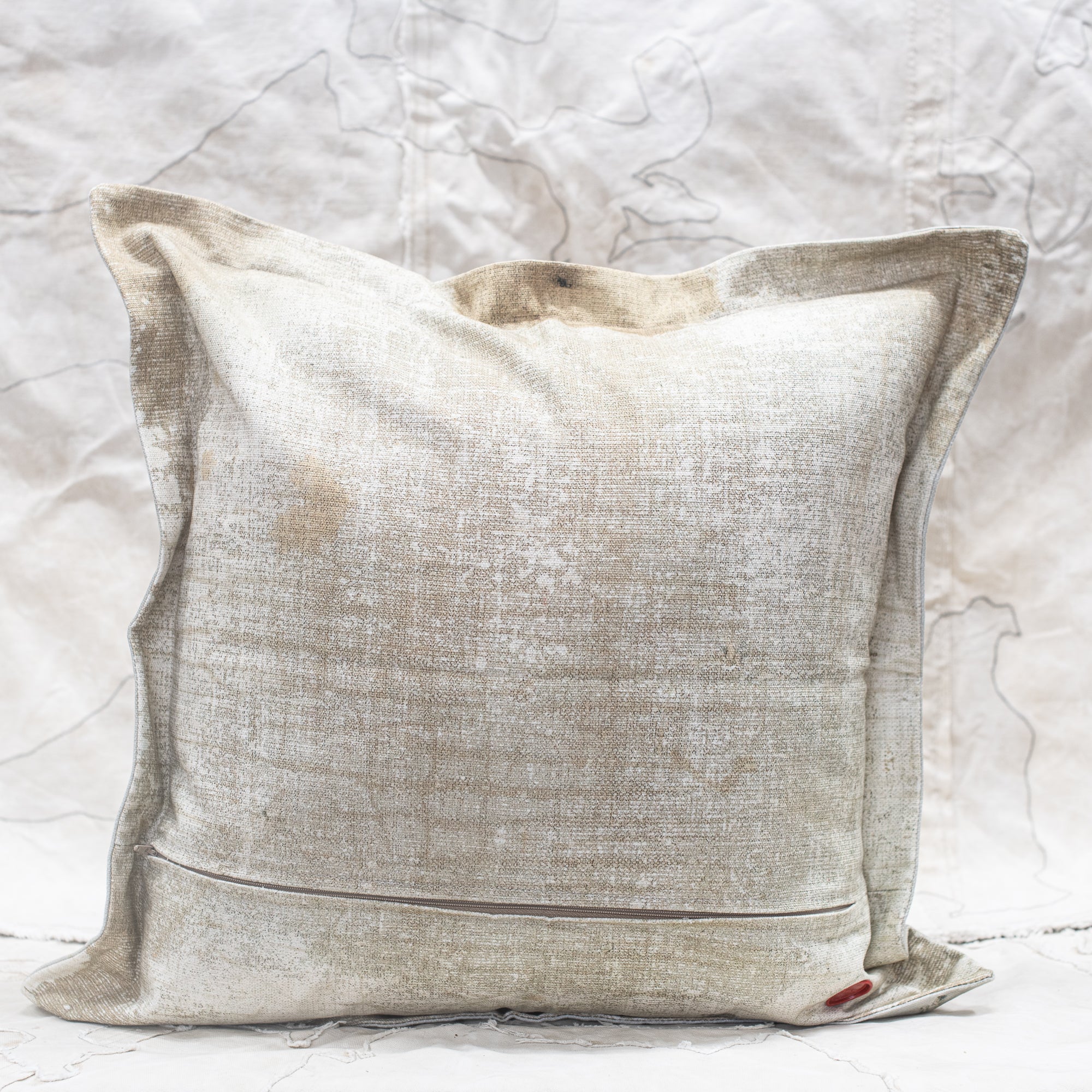 Swarm Heavy Canvas Cushion - Blush Roses