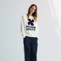 The New Society - Logo Woman Sweatshirt Ecru