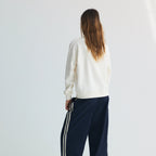 The New Society - Logo Woman Sweatshirt Ecru