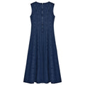 The New Society -Denim Woman Dress Indigo