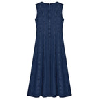The New Society -Denim Woman Dress Indigo