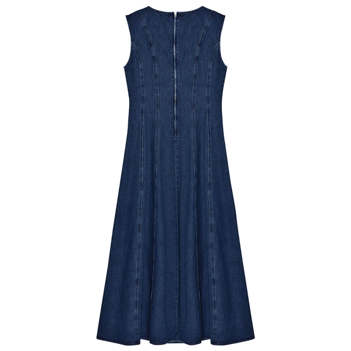 The New Society -Denim Woman Dress Indigo