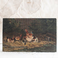 Antique English Farm Oil Painting